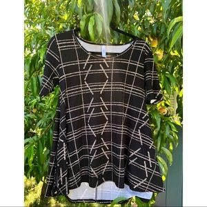 LuLaRoe Aztec Type Design Tee